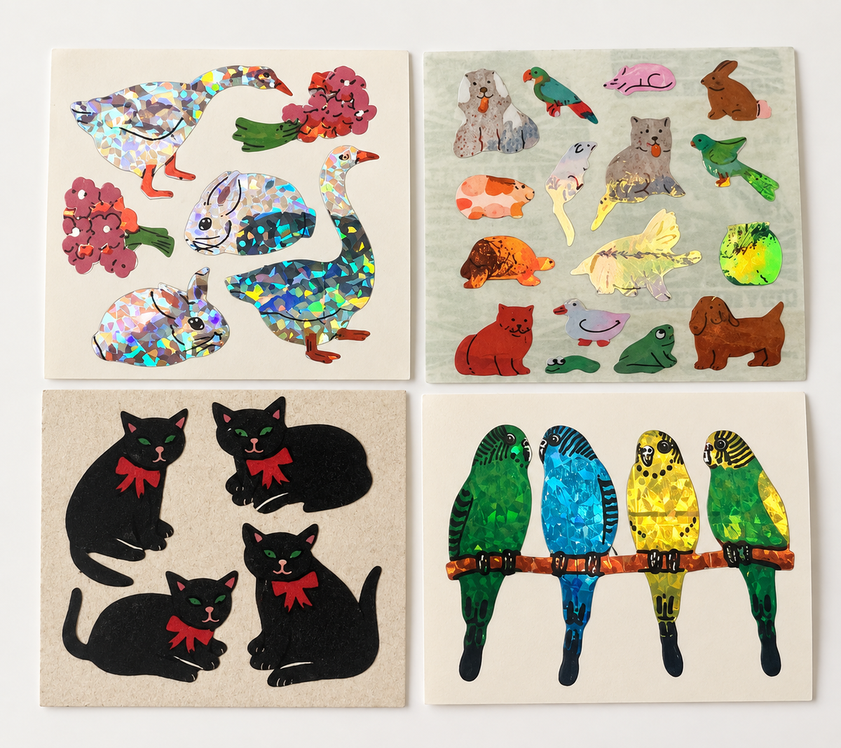 Nostalgic Stickers - Geese and Rabbit Mix